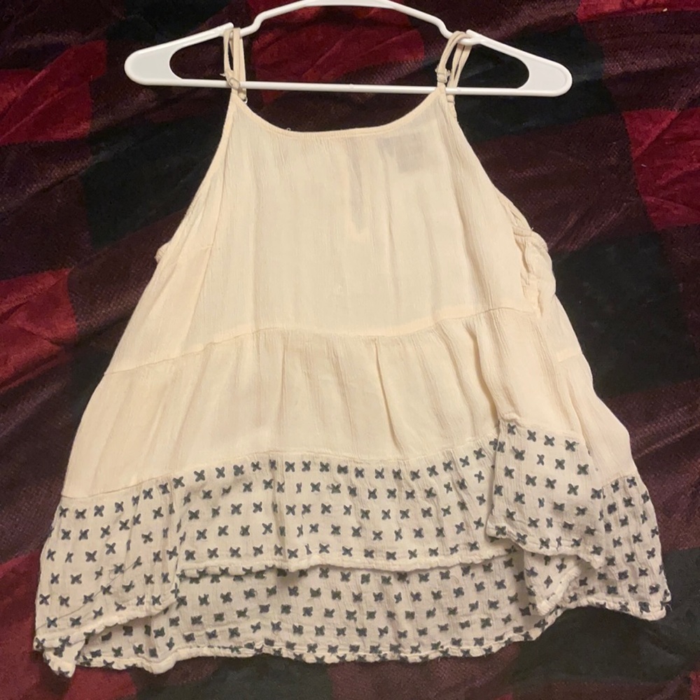 Cute tan tank top